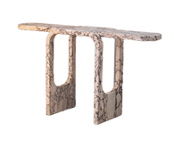 Konsola marmurowa Cut and Fold uzyskana dzięki środkom produkcji firmy Serafini