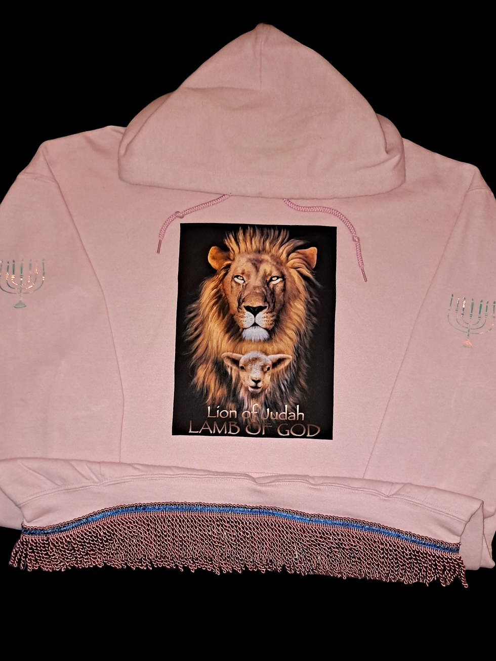 Thumbnail: Lion of Judah Lamb of God Hoodie, 12 Tribes Chart Hoodie