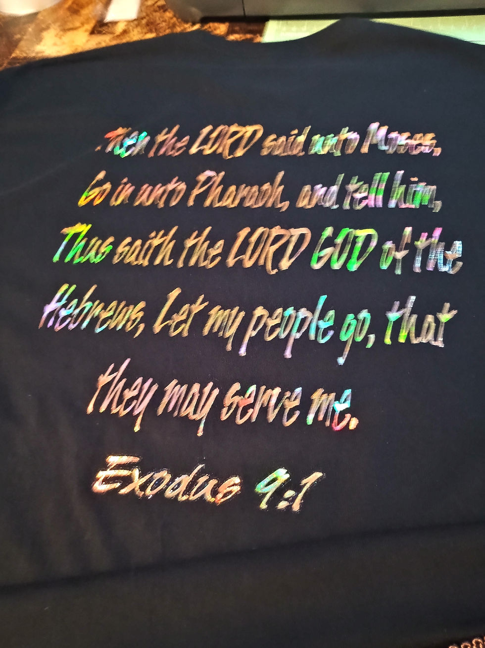 Thumbnail: Moses Let My People Go T-Shirt, 10 Plagues Red Sea Shirt, Exodus 9:1 Scripture