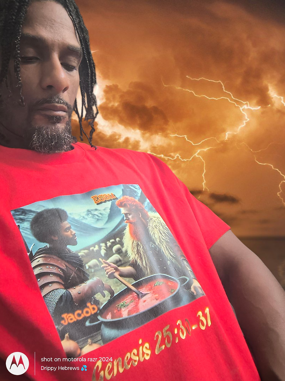 Thumbnail: Jacob & Esau Birthright T-Shirt, Hebrew Israelite Story Tee