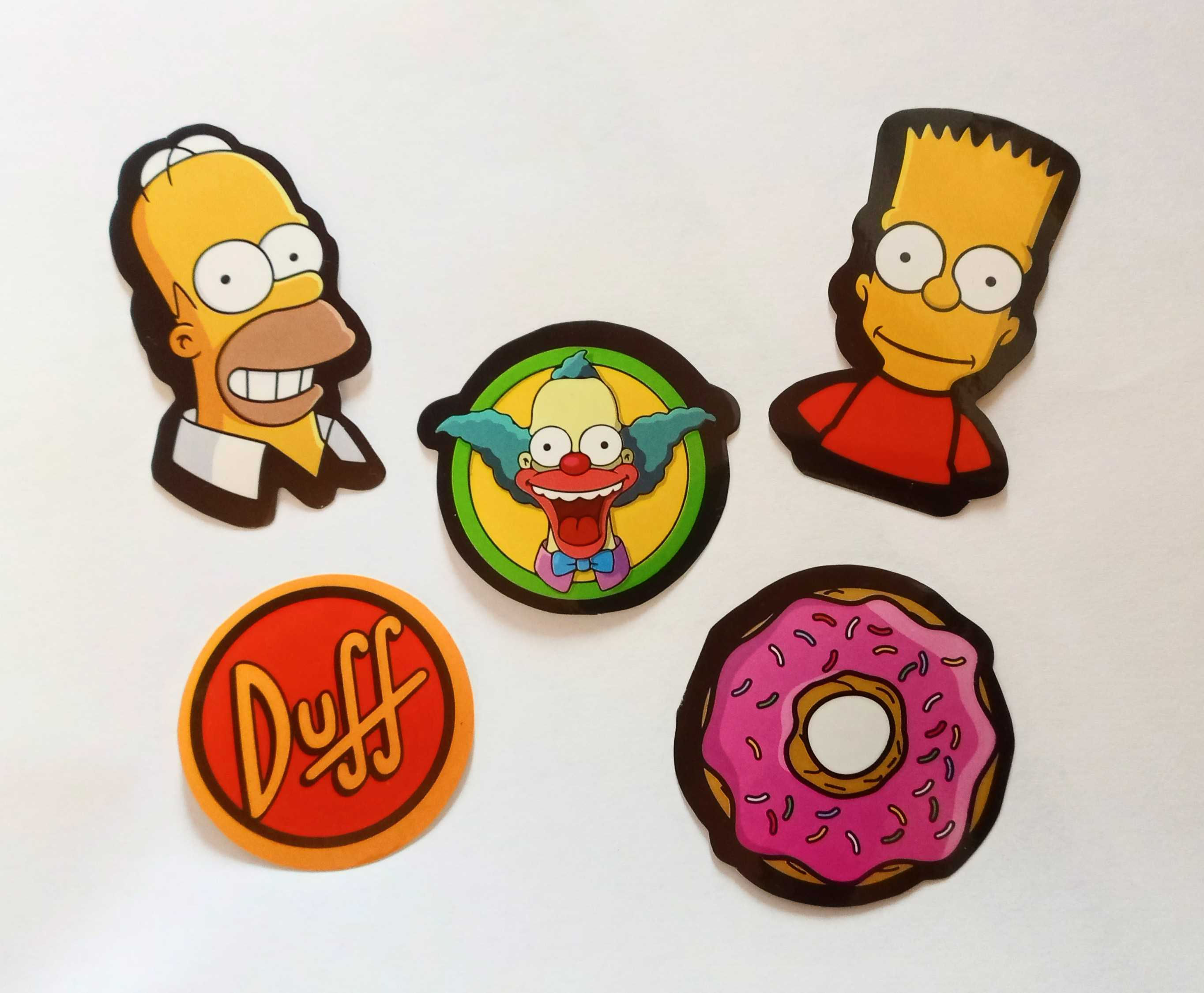 5 Stickers o calcomanías Simpsons