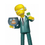 Miniatura: Mr. Burns 12cm con Blinky
