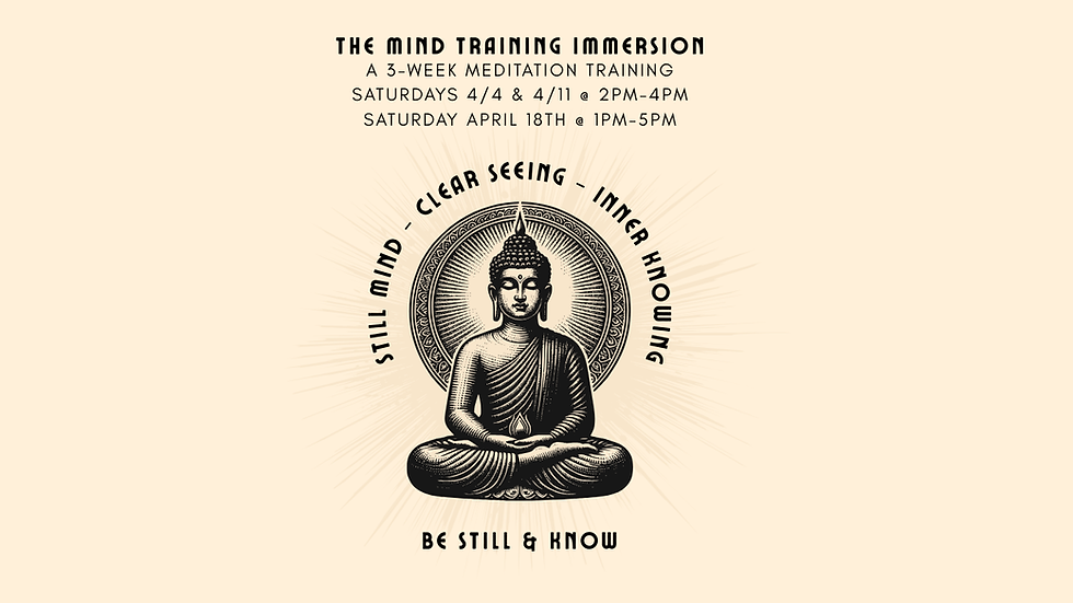 The Mind Training Immersion
