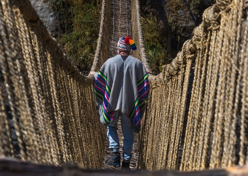 Inca rope bridge