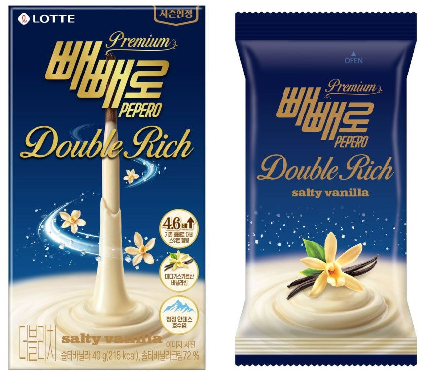 빼빼로 프리미엄 전략, 더블리치 솔티바닐라가 보여주는 스낵 시장 변화