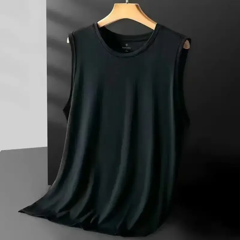 Thumbnail: Men's Ice Silk Mesh Vest Lightweight Sports Summer Wear Sleeveless T-shirt Tank 
