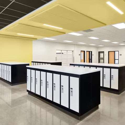 Joan Carr Elementary School - Learning Commons Bar Stools and Tables