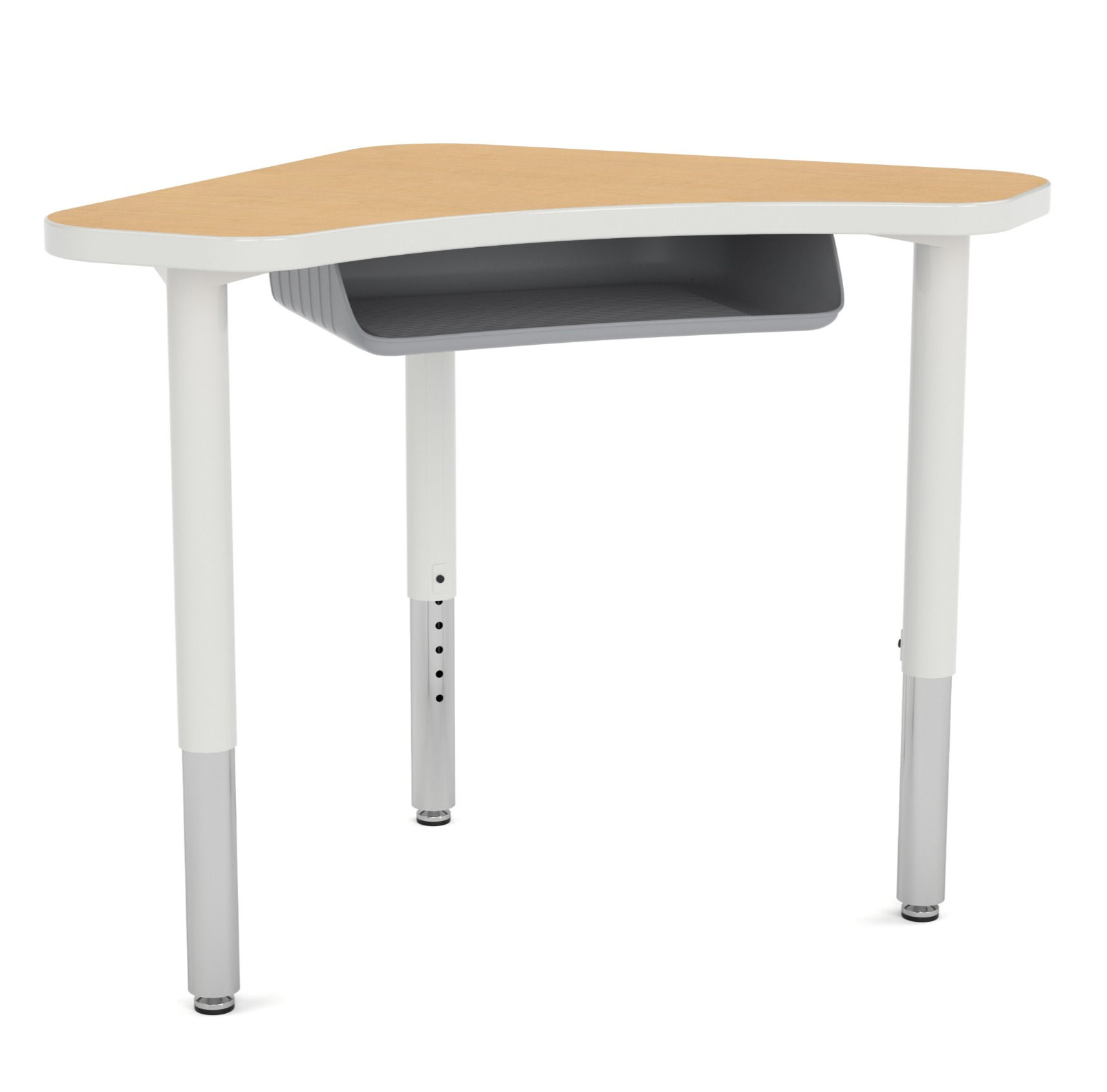 28x28 Adjustable Boomerang Student Desk with HD Legs