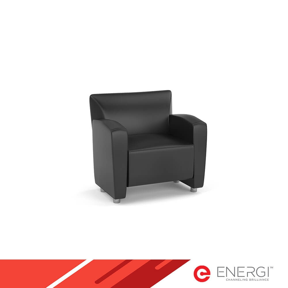 EN807-1 Black Lounge Chair by ENERGI