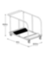 Thumbnail: ENERGI™ Round Folding Table Cart Transporter for 48 Inch, 60 Inch, and 72 Inch Round Tables - Dimensions