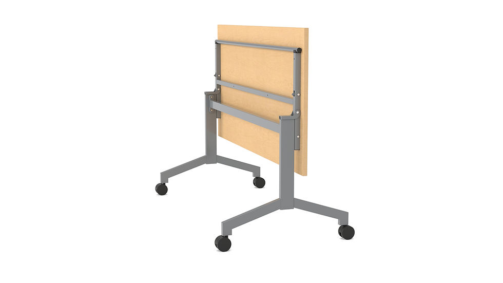 Thumbnail: RATIO Flip Top Tables - 30"D x 60"W Square Corners folded view