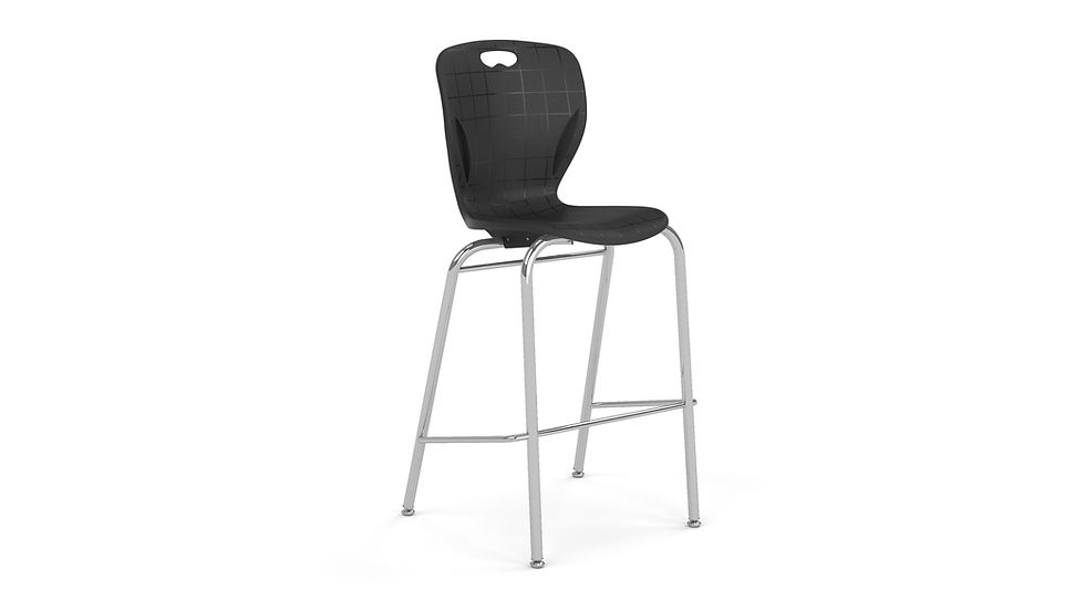 Thumbnail: RATIO 30" High Stacking Stool_Black_Angle