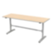 ENERGI™ Adjustable Sit-Stand T-Leg RATIO™ Table - 24 x 72