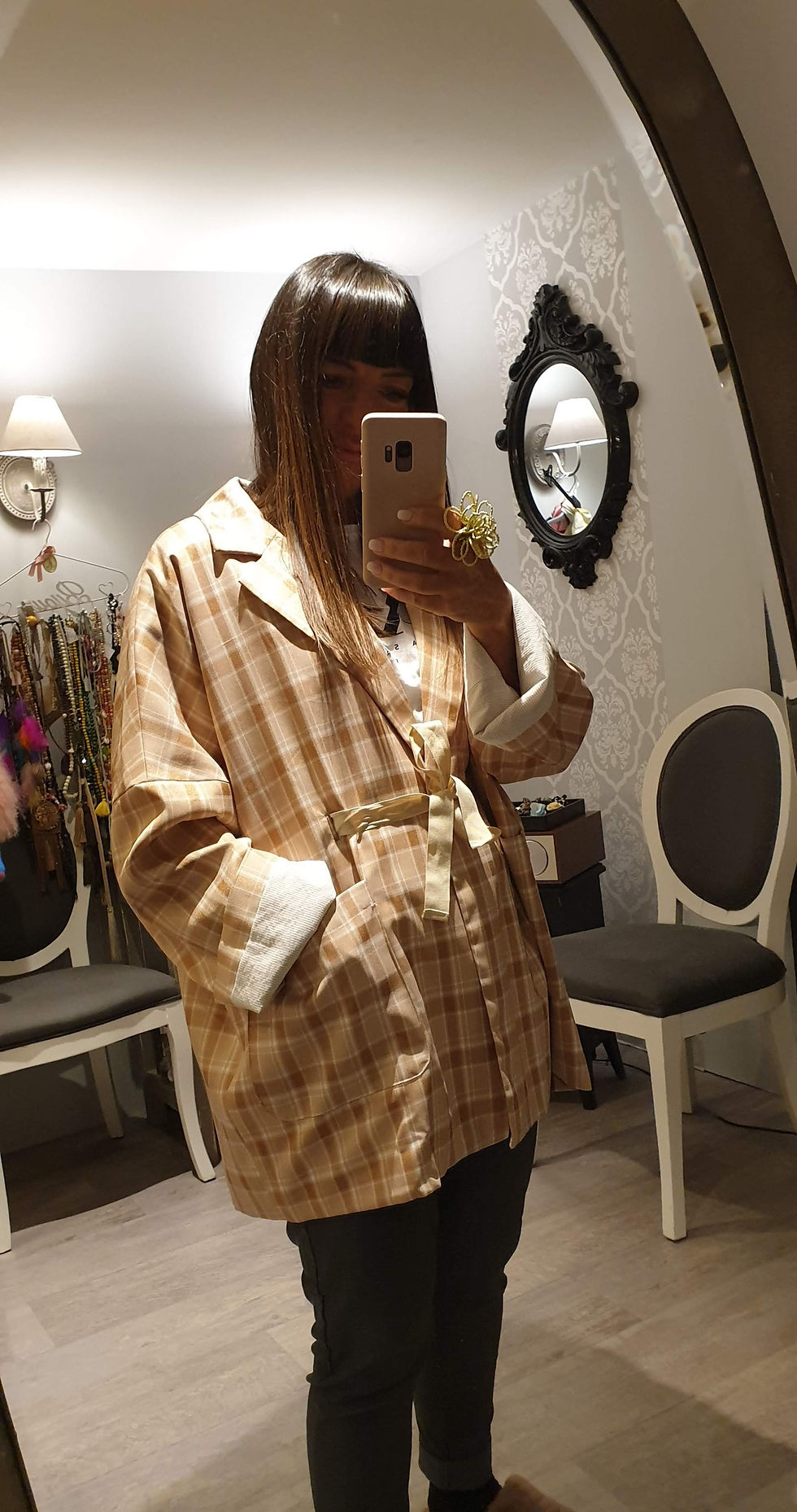 Thumbnail: Veste kimono camel