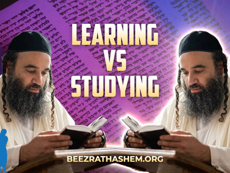 Learning Torah vs Studying Torah
