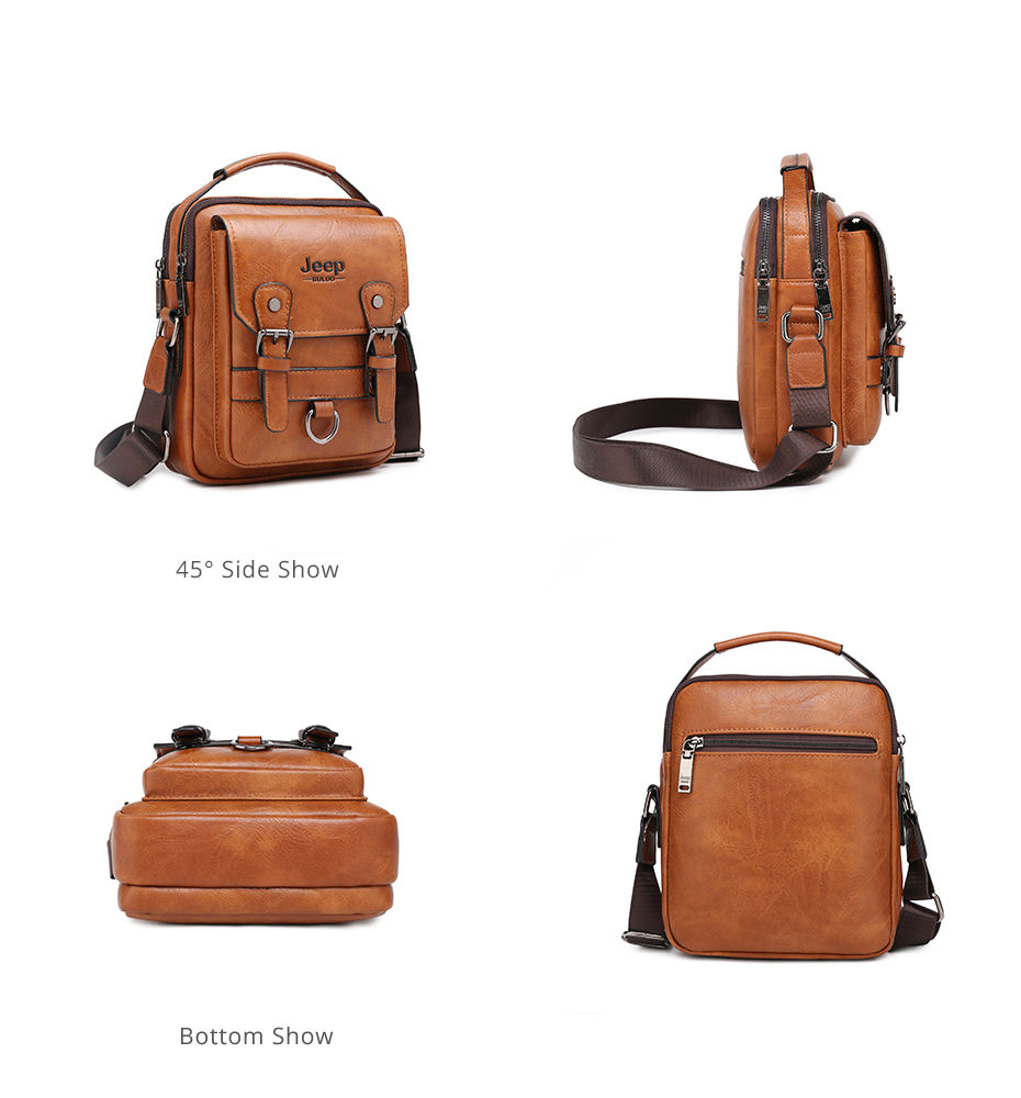 Miniatura: JEEP BULUO Multi-function Business Handbags Men New Man's Shoulder Bag Large Cap
