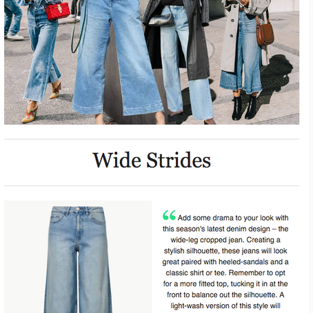 Try Tuesday editorial denim email