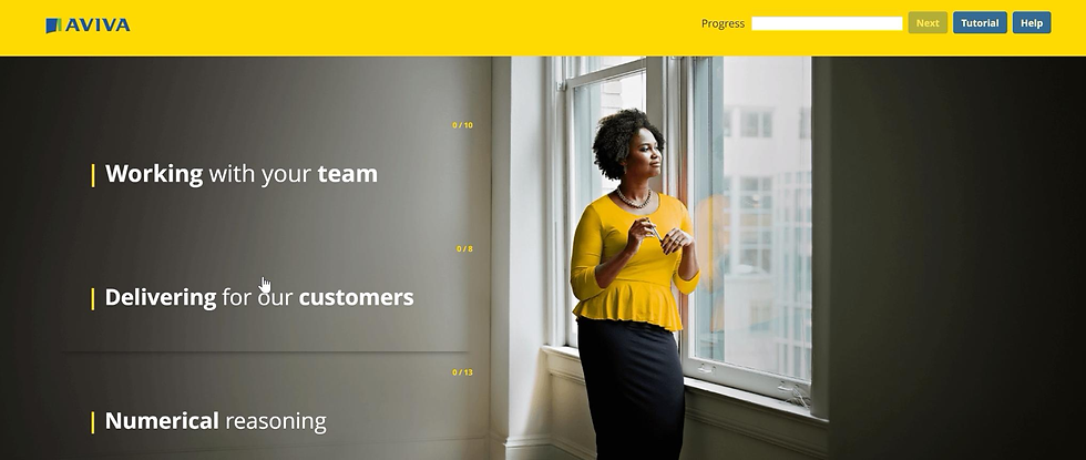 Aviva (UK) 2026 Online Assessment Walkthrough