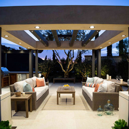 Outdoor patio layout