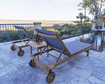 Thumbnail: Sundaze Teak Chaise Lounge