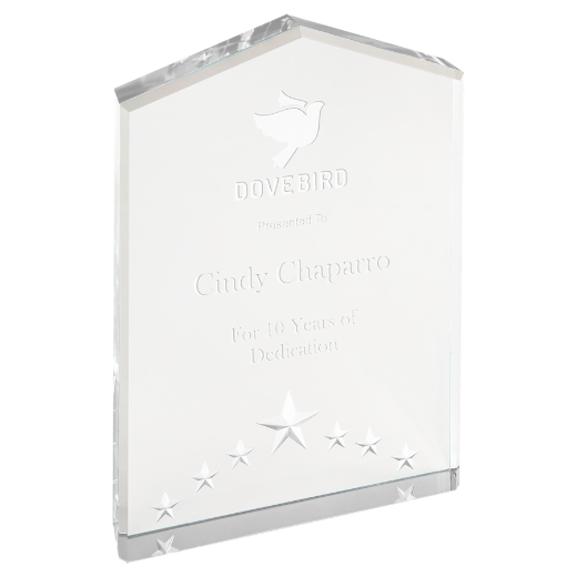 7" Silver Star Point Acrylic