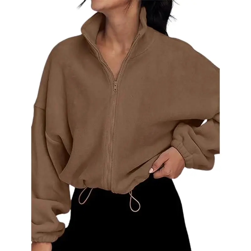 Women’s Cosy High-Neck Zip-Up Cardigan