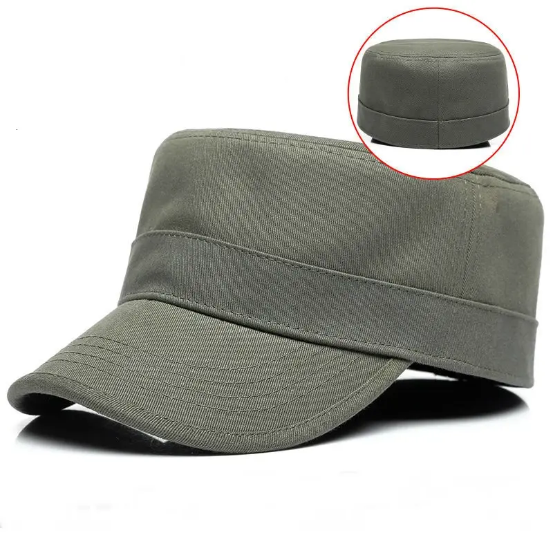 Thumbnail: Back Full Closed Hard Top Military Cap
