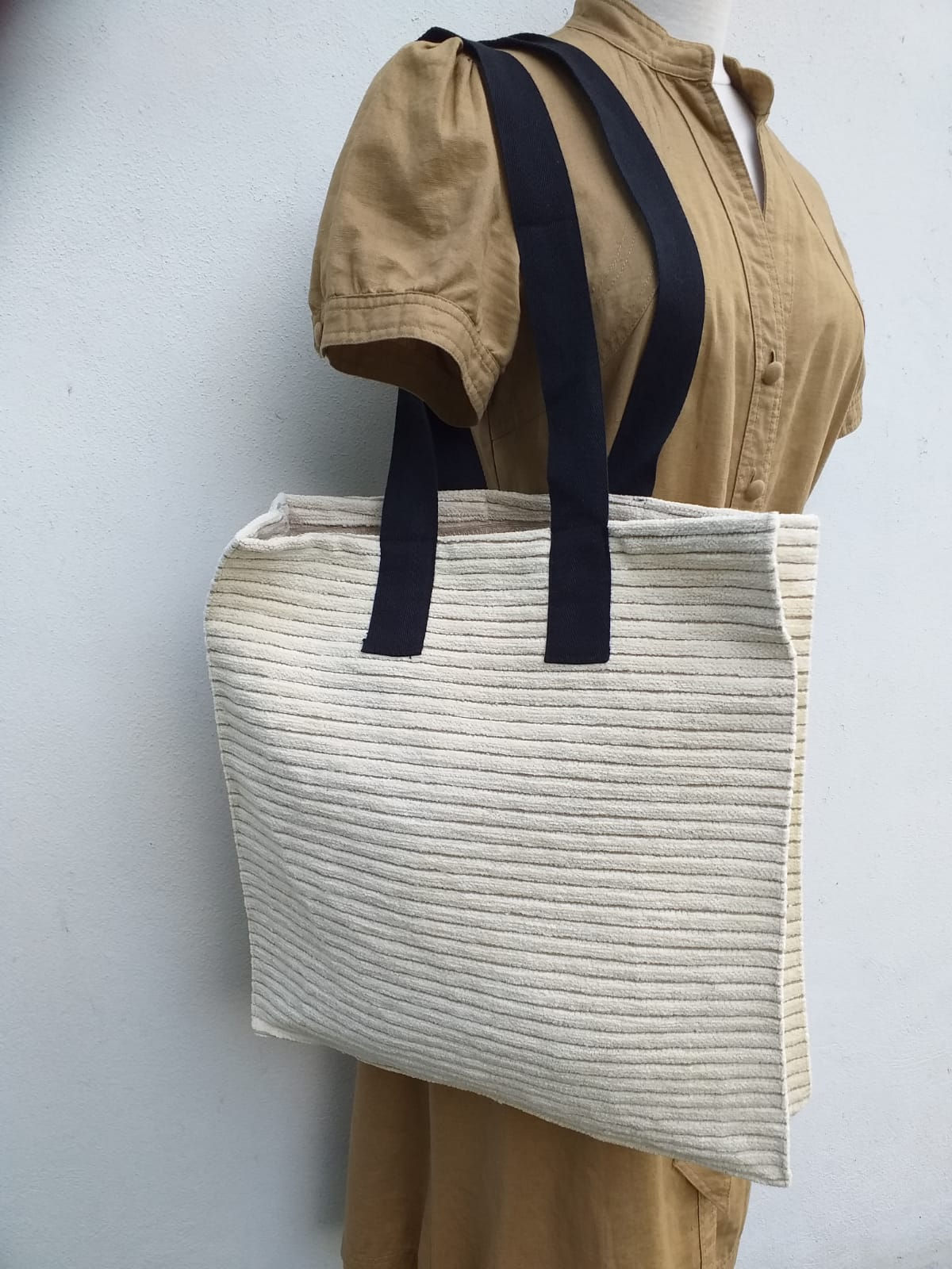 Box Tote Bag - Chenille Rib