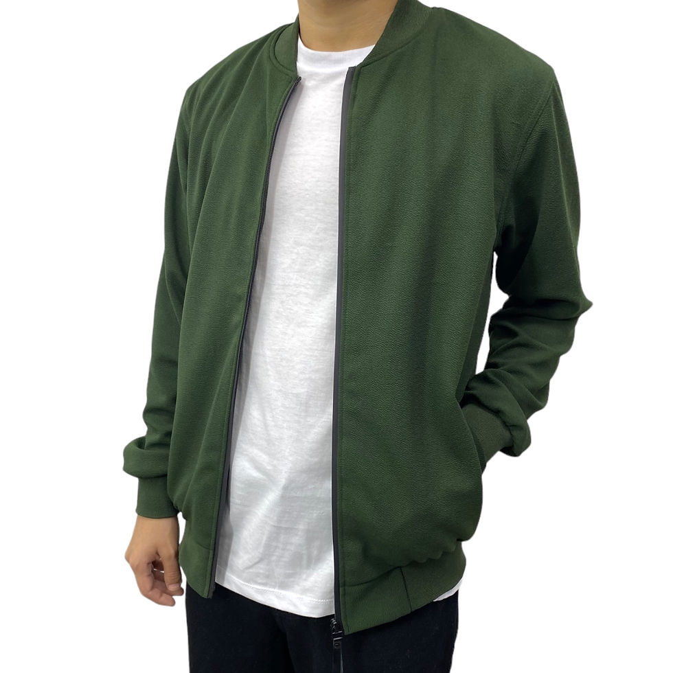 Miniatura: Casaca Bomber Jacquard Verde