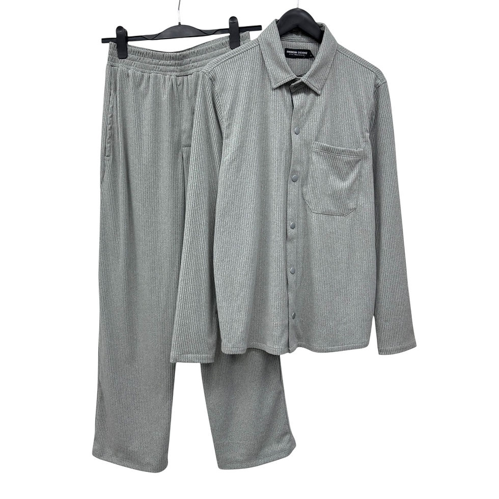 Miniatura: Buzo Rib Grueso Gris