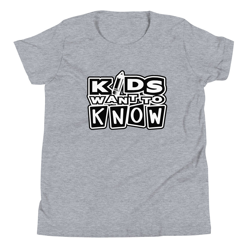 Thumbnail: Youth Short Sleeve BLACK AND WHITE LOGO T-Shirt