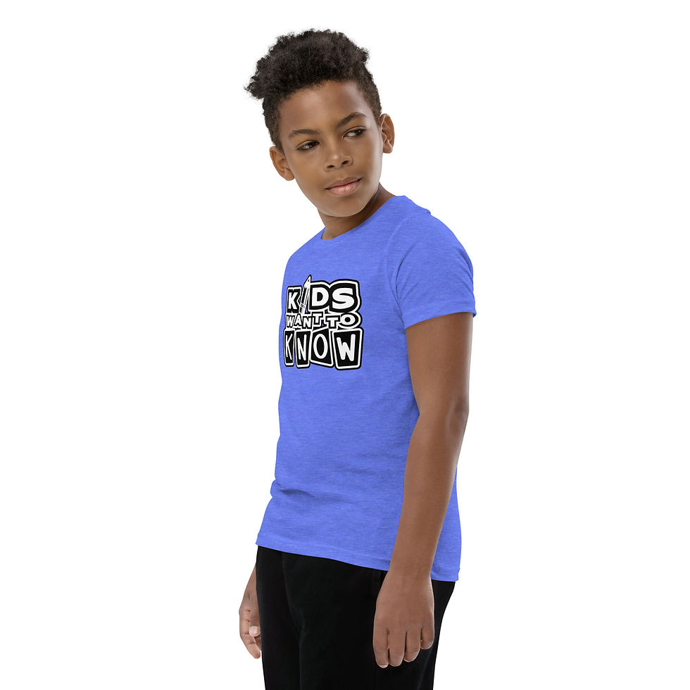 Thumbnail: Youth Short Sleeve black and white logo T-Shirt