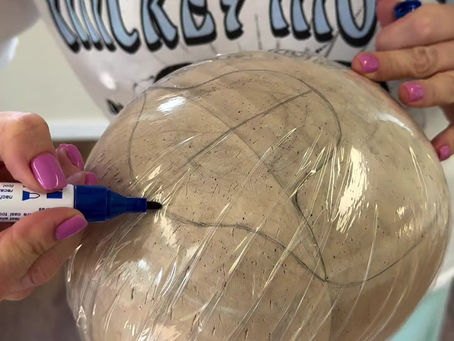 Perücken nach Maß, Abdruck