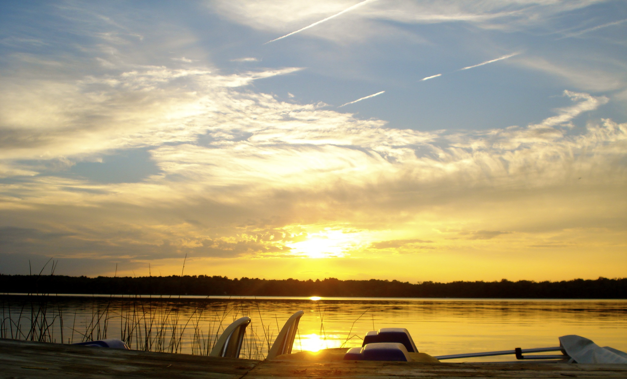 Sunset from our dock