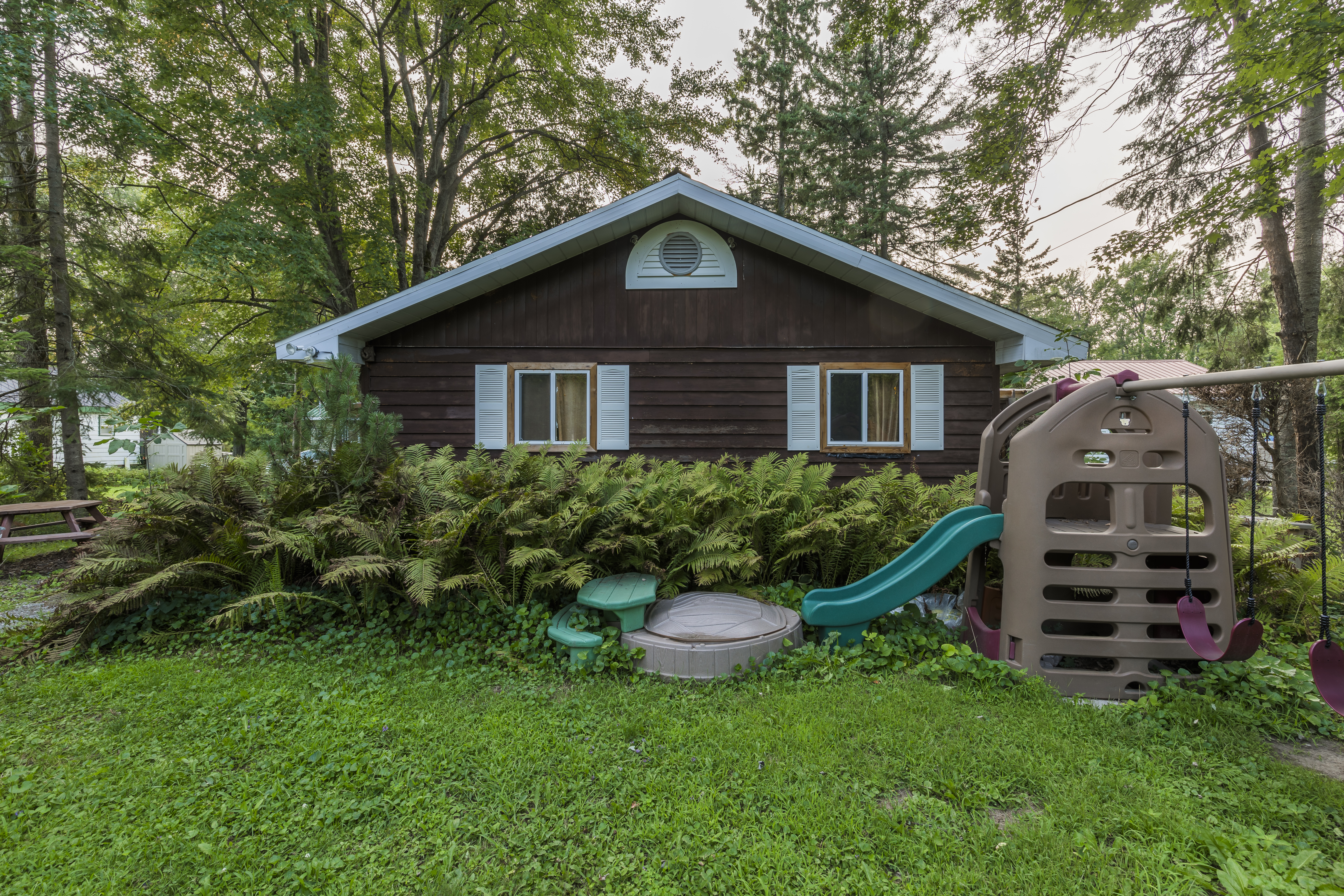The back of the cottage