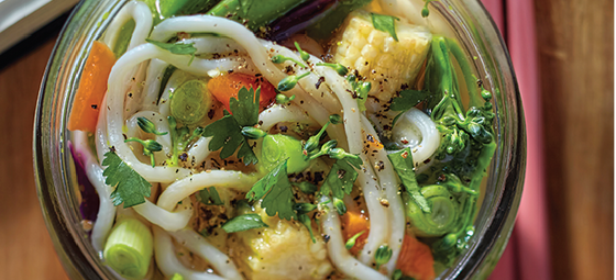 Edamame & Rice Noodle Pot