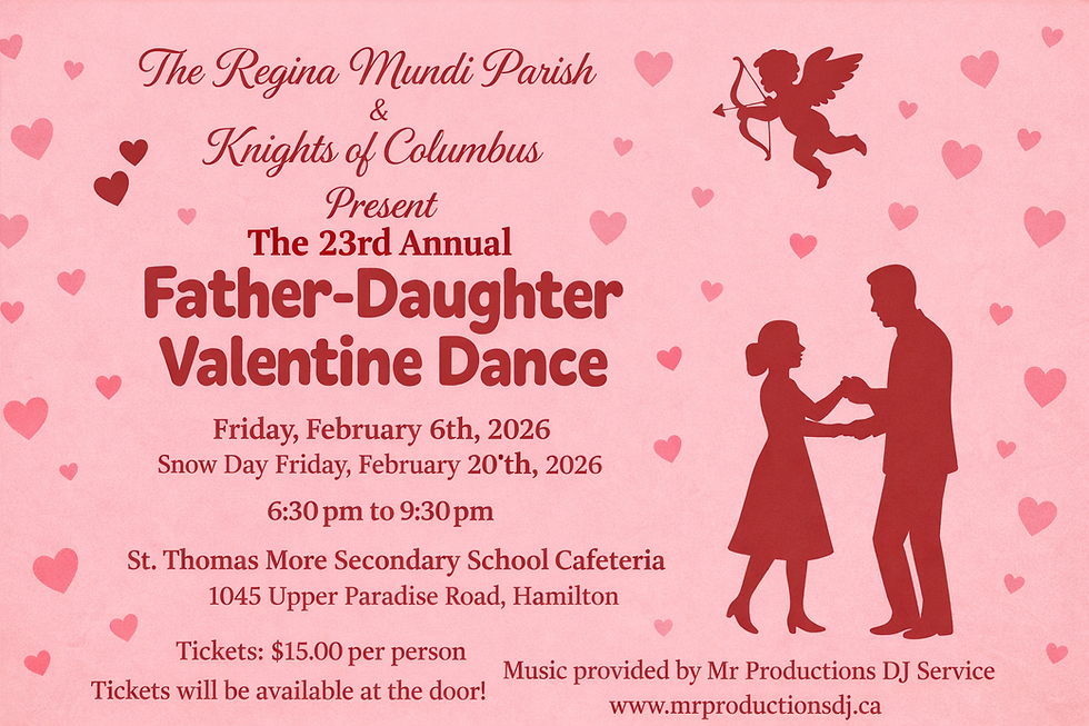 Knights of Columbus invites you to the Father Daughter Dance