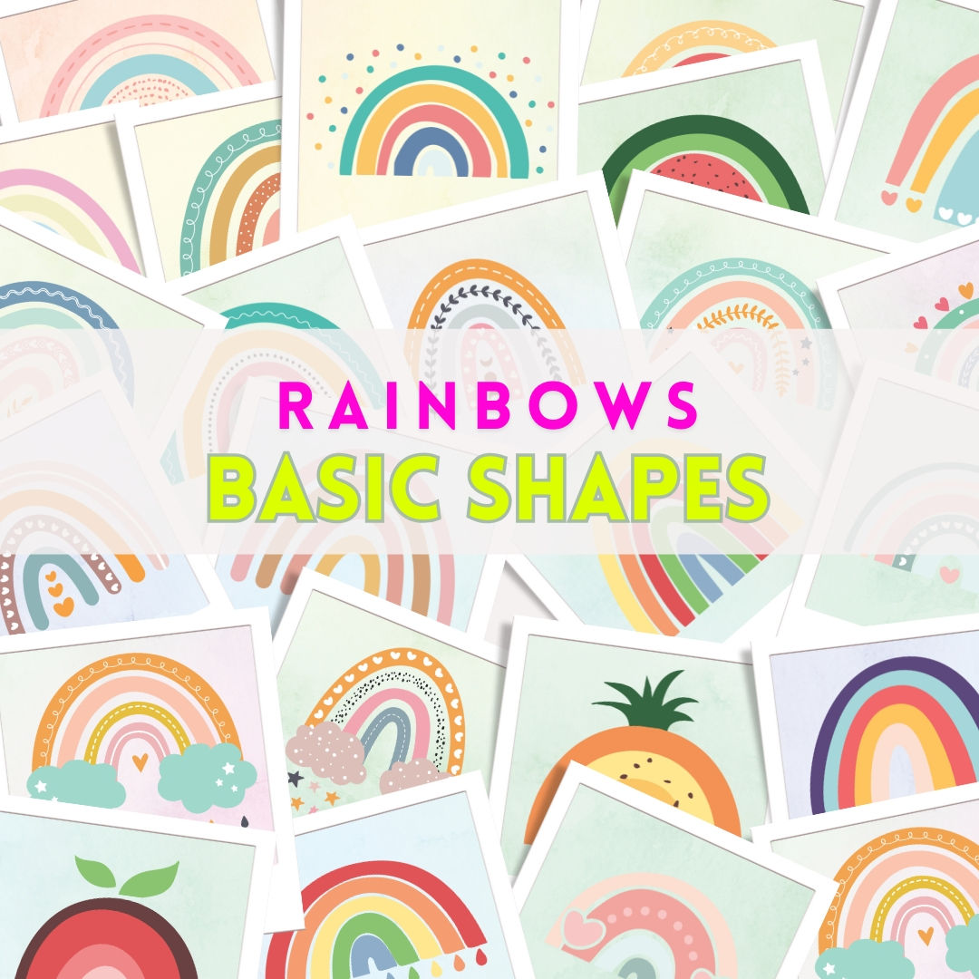 Basic Shapes - RainbowThe Bundles - SVG + PNG