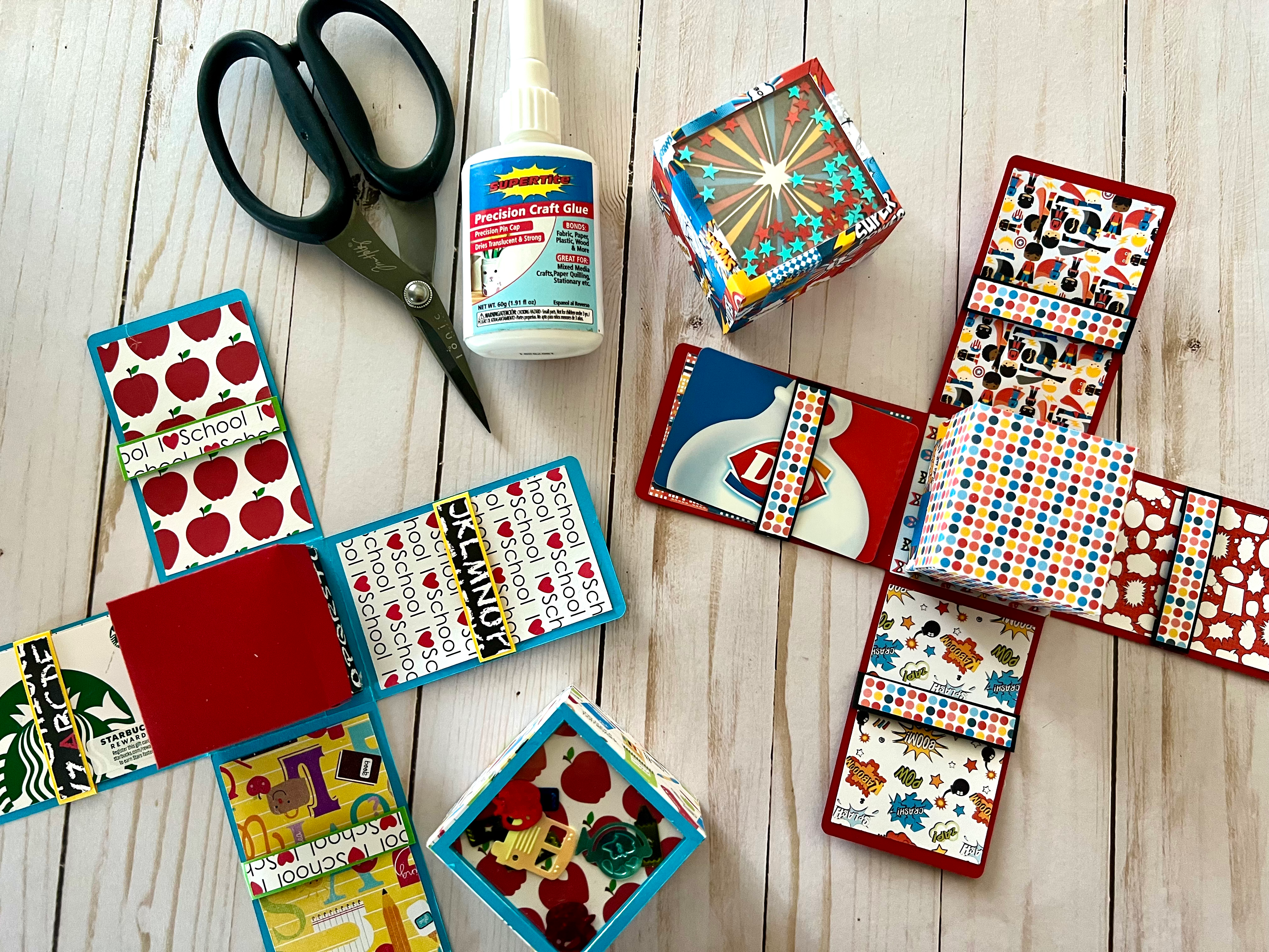 Shaker Gift Card Explosion Box