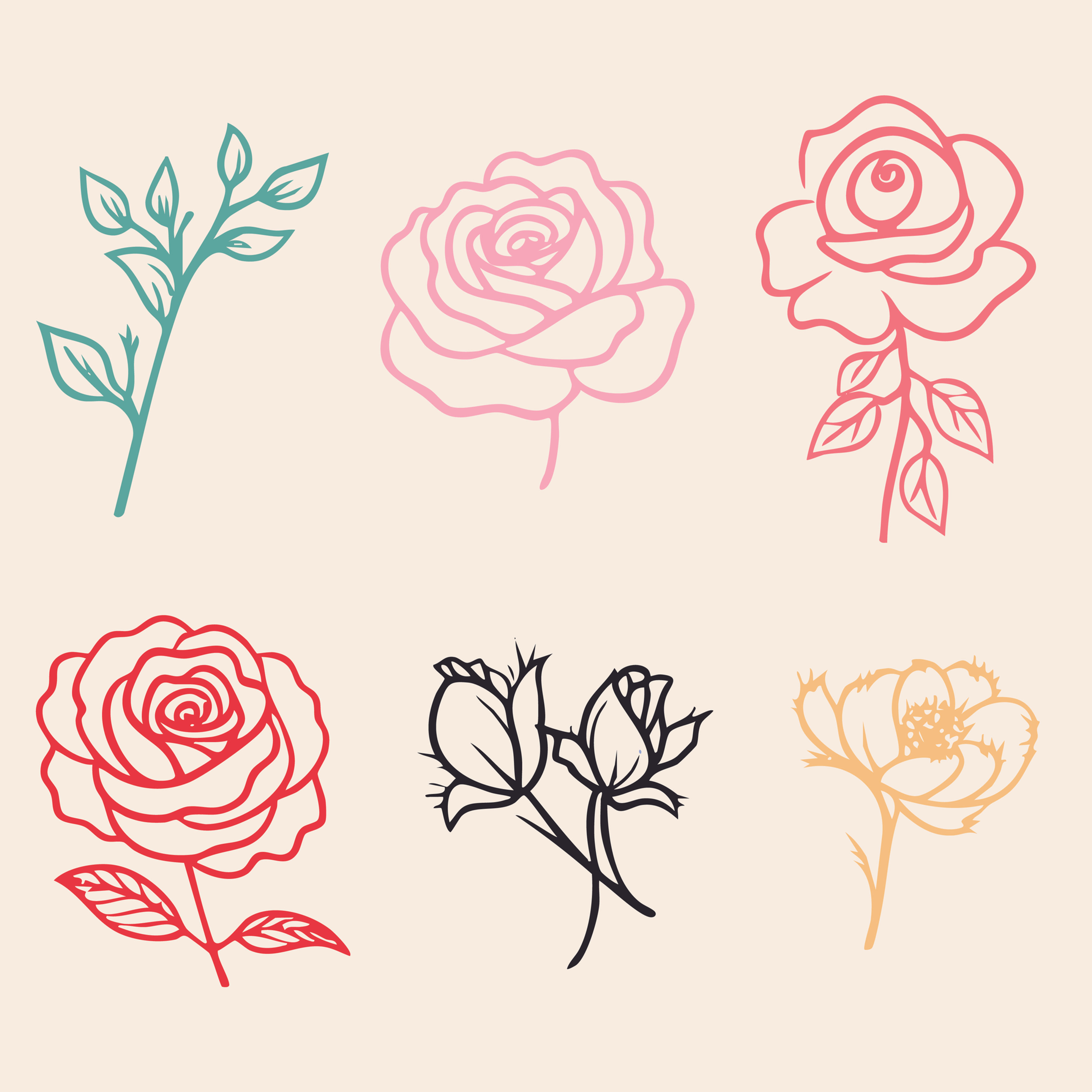 Rose - SVG Mini Bundle