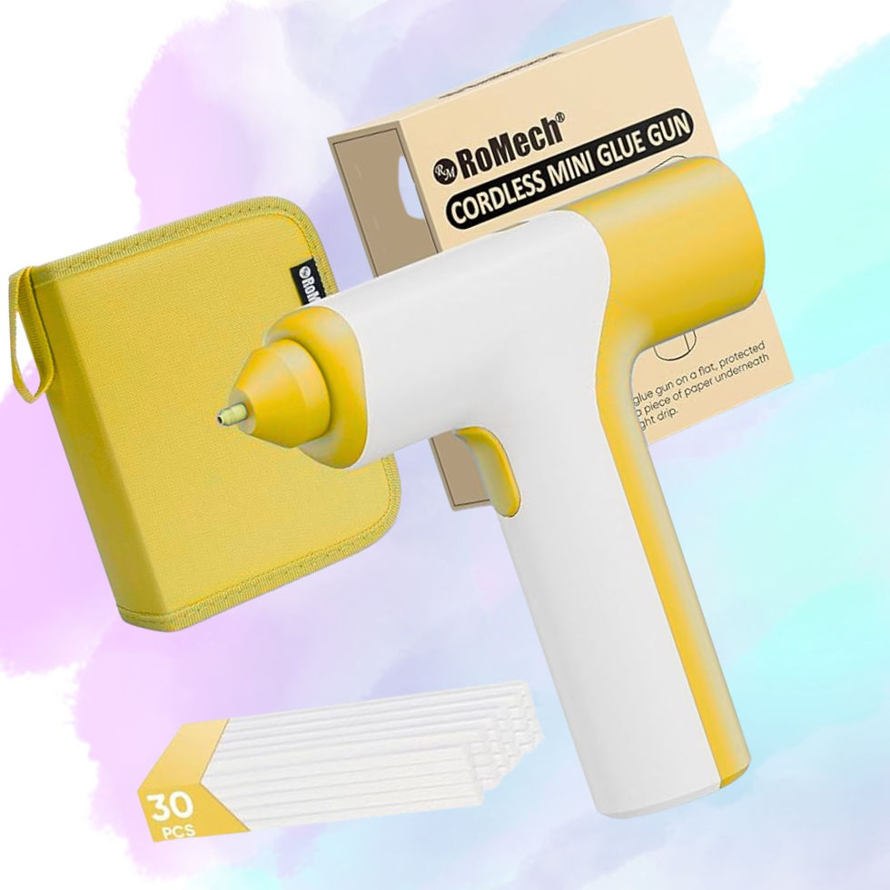 Yellow Cordless Glue Gun