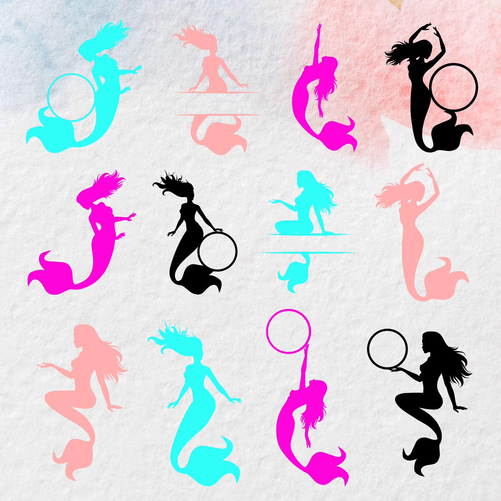 Mermaid SVG Bundle