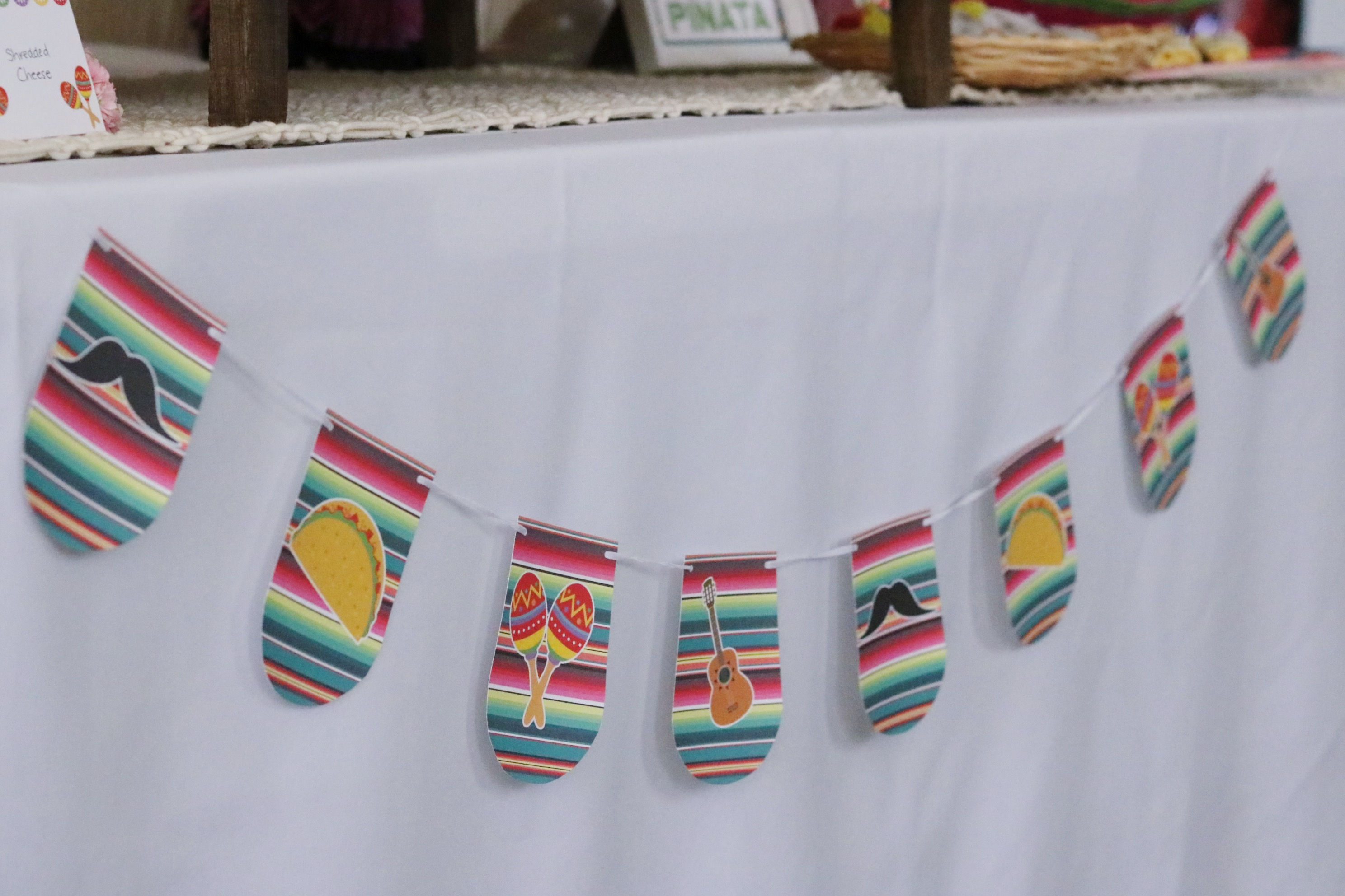 Round Table Banner Cinco De Mayo Printable Party