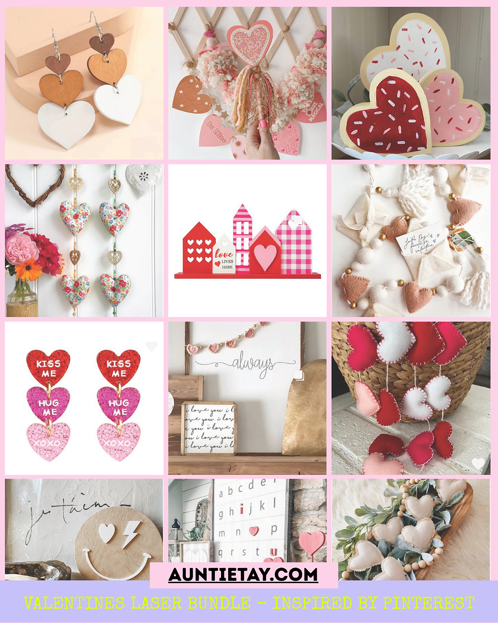 Thumbnail: Valentines Laser Projects - Pinterest Inspired - 24 Project Bundle