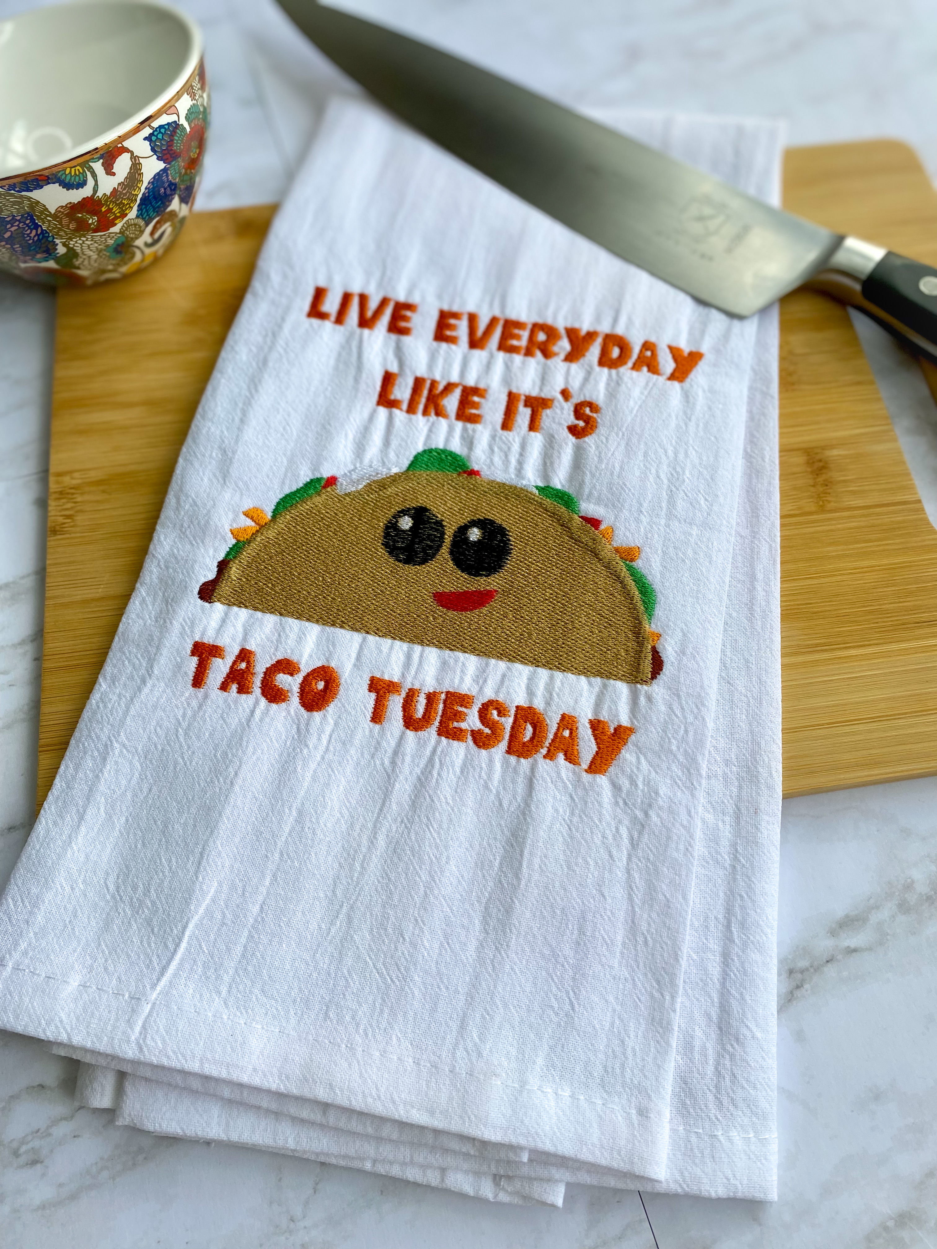 Taco Tuesday Embroidery SVG +PNG