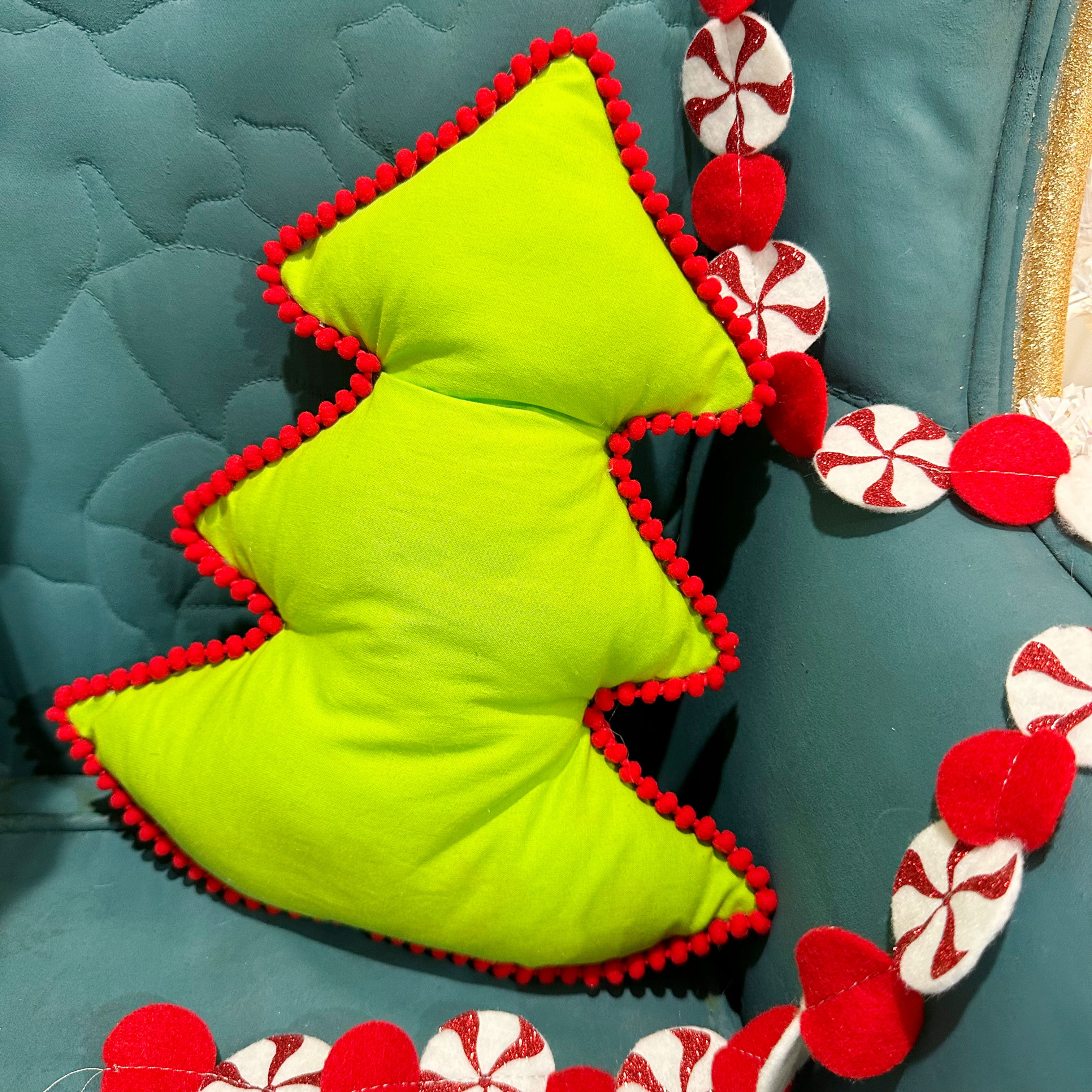 Christmas Tree Pillow Sewing Pattern + SVG