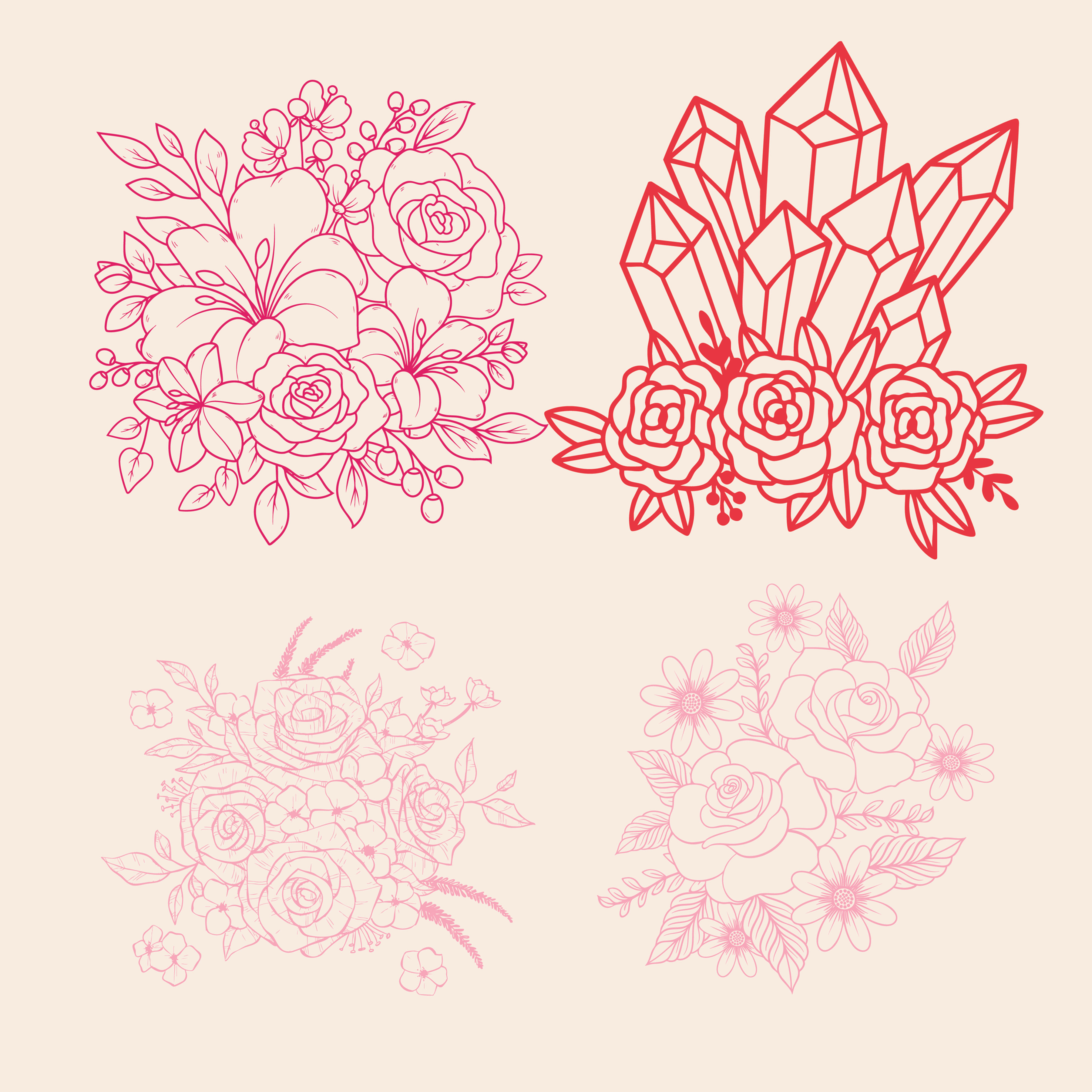 Rose - SVG Mini Bundle