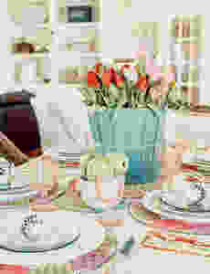 Simple Easter Tablescape with MacKenzie-Childs