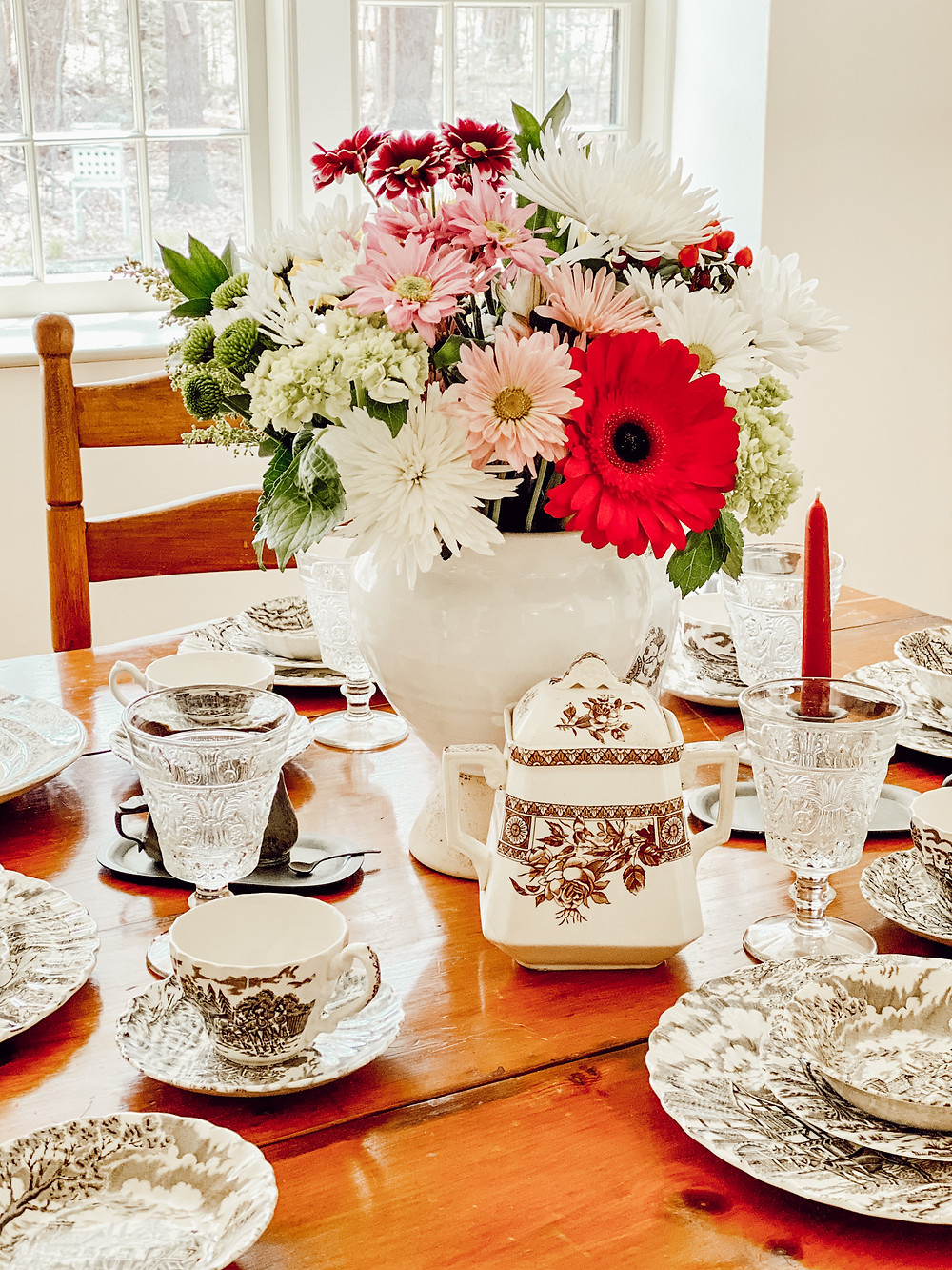My Mother's Antique Transferware Dish Collection "In My Mother's Home..."