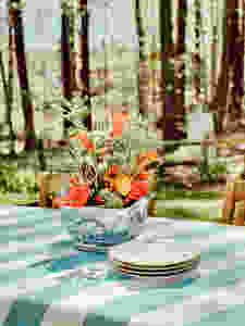 Backyard Table and Centerpiece